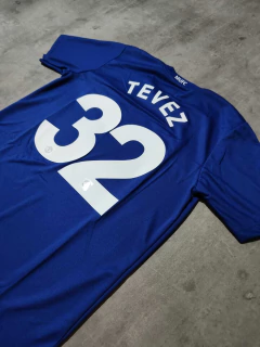 Camiseta Manchester United azul Tevez retro en internet
