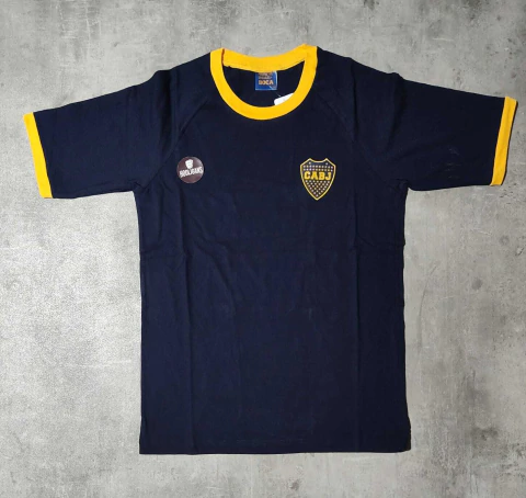 Remera Boca azul oscura lisa oficial