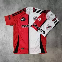 Camiseta River Codere bicolor 2025 alternativa niño en internet