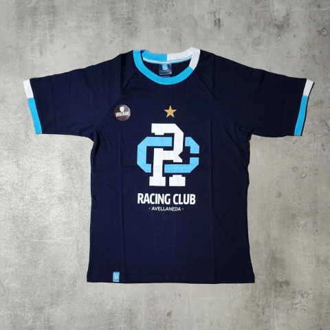 Remera Racing estampada azul oficial