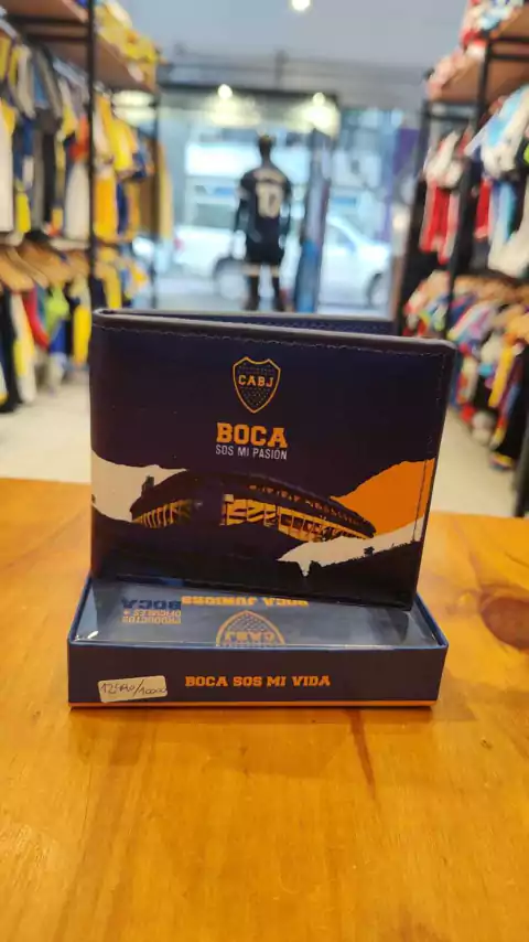 Billetera Boca azul estadio