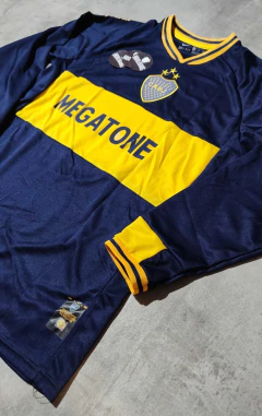 Camiseta Boca Megatone titular manga larga Palermo retro - Hooligans Bahía