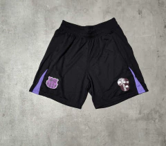 Short Barcelona negro con violeta premium