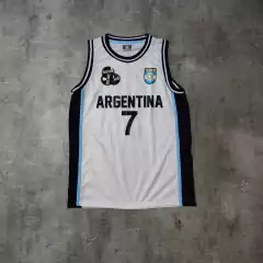 Musculosa Argentina blanca Campazzo