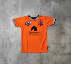 Camiseta Inter suplente naranja Lautaro niño - Hooligans Bahía