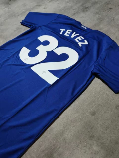 Camiseta Manchester United azul Tevez retro - Hooligans Bahía