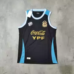 Musculosa AFA negra coca cola talle especial
