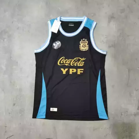 Musculosa AFA negra talle especial