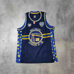 Musculosa Boca puente azul oscura importada