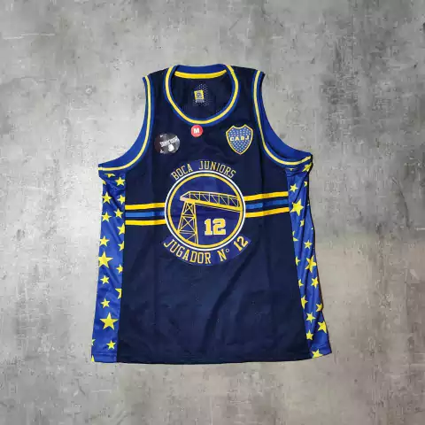 Musculosa Boca puente azul oscura importada