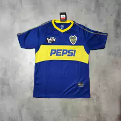 Camiseta Boca Pepsi titular azul retro Tevez
