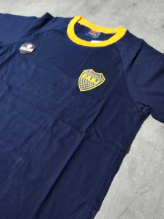 Remera Boca azul oscura lisa oficial - comprar online