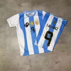 Camiseta AFA Julian Alvarez copa america titular niño