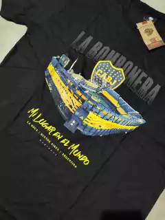 Remera Boca estadio Bombonera negra en internet