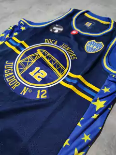 Musculosa Boca puente azul oscura importada en internet