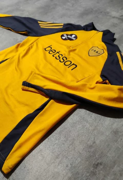 Buzo Boca medio cierre amarillo mangas grises Betsson niño - comprar online