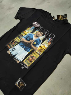 Remera Maradona 1990 negra - Hooligans Bahía
