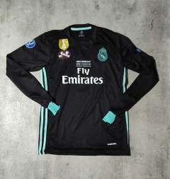 Camiseta Real Madrid negra Cristiano Ronaldo retro 2018 manga larga - comprar online