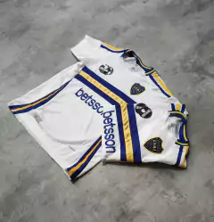 Camiseta Boca 2025 Betsson suplente blanca niño - Hooligans Bahía