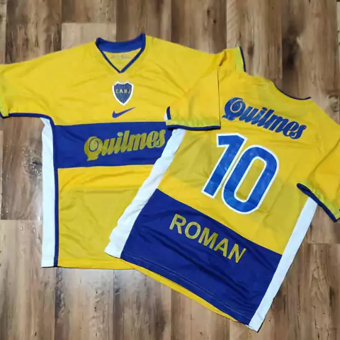 Camiseta Boca Quilmes 2001 amarilla retro