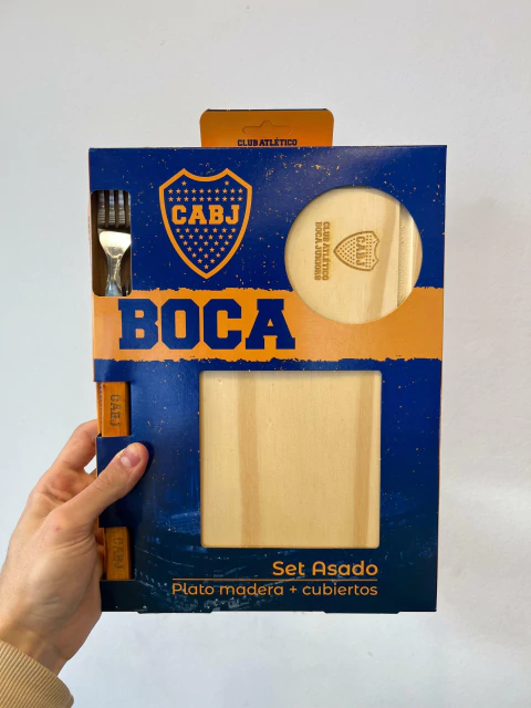 Set asado Boca con caja