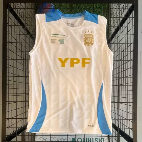 Musculosa AFA blanca 3 estrellas