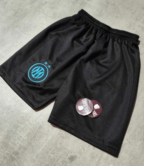 Short Inter de milan niño negro