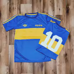 Camiseta Boca 1981 azul clara retro Maradona - comprar online