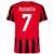 Camisa-Puma-AC-Milan-2024-2025-Oficial-Home-Vermelho-Personalizada-Morata-7-Futebol-Football-Soccer