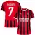 Camisa-Puma-AC-Milan-2024-2025-Oficial-Home-Vermelho-Personalizada-Morata-7-Futebol-Football-Soccer