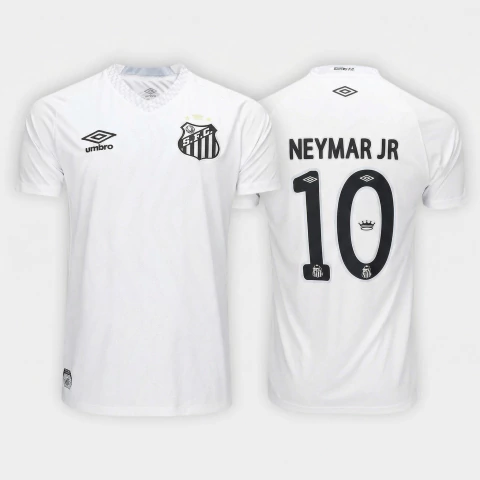 Camisa Santista 2025/26 Torcedor Masculina - Azul - Neymar JR 10 - comprar online