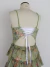 vestido verde estampado - P/M - loja online