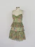 vestido verde estampado - P/M - Rachels