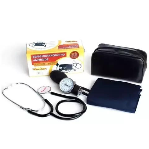 Aparelho de Pressão +Estetoscópio Fecho em Velcro Premium