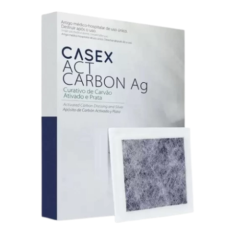 Curativo De Carvão Ativado Com Prata 10,5cmX10,5cm - Vitamedical