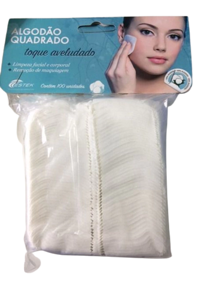 Algodão Quadrado 100 uni com Toque Aveludado - Estek