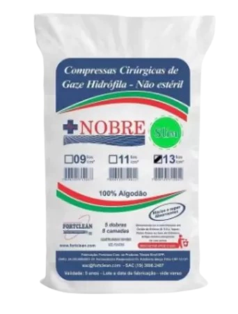 Compressa De Gaze 13 Fios - Nobre