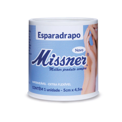 Esparadrapo Impermeavel Branco 10cmX4,5m - Missner