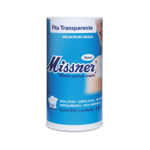 Fita Transparente Hipoalergenica 10cmX4,5m - Missner