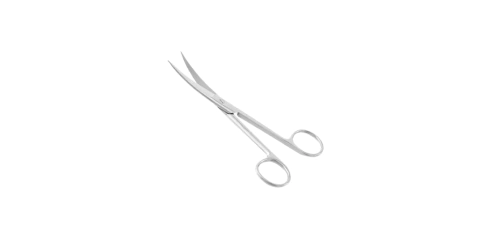 Tesoura Cirurgica Curva Ponta Fina 11,5 - Professional