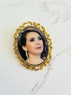 Broche Relicario para Ramo c/ Foto Personalizada