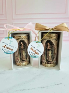 Cirio mini c/ Repujado Virgen de Guadalupe | Pedido mínimo 12 pz - comprar en línea