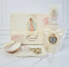 Kit Bautizo Lujo Rosa mod. KB006-R Personalizado - comprar en línea