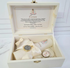 Kit Bautizo Lujo Rosa mod. KB006-R Personalizado en internet