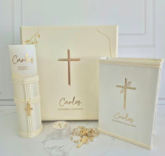 Kit Primera Comunión Lujo Cruz Foil mod. KC009-C - comprar en línea