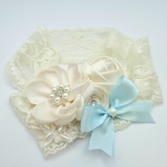 Liguero Novia con detalle en azul mod. LN003