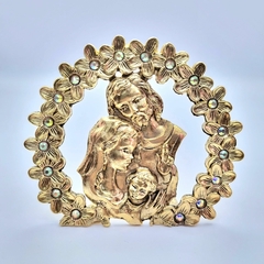 Medallón baño de oro Sagrada Familia - comprar en línea