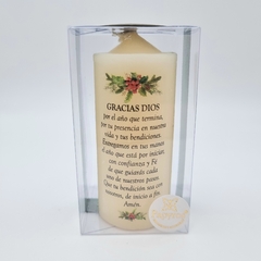 CAN009-R Cirios Año Nuevo MINI 4x8 cm / 1 PZ - comprar en línea