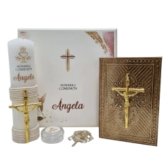 Kit Primera Comunión Lujo Neutro mod. KC004-N Personalizado - comprar en línea