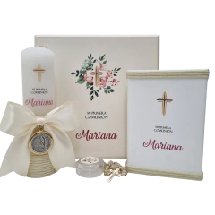 Kit Primera Comunión Lujo Rosa mod. KC001-R Personalizado - comprar en línea